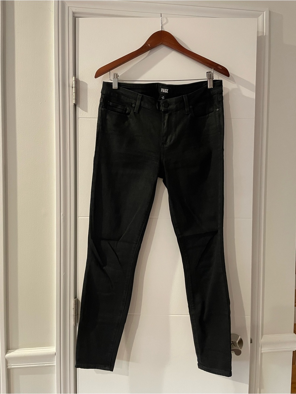 PAIGE Black Skinny Jeans — Slim Fit
